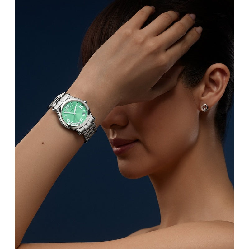 Relógio Happy Sport em Aço Lucent e Diamante 36m - Mercado de Luxo - O Maior E-Commerce de Bens, Produtos e Serviços de Luxo do Brasil.