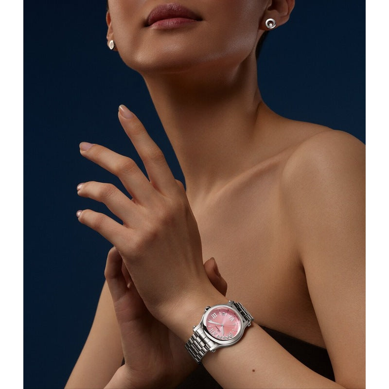 Relógio Happy Sport em Aço Lucent e Diamante 36m - Mercado de Luxo - O Maior E-Commerce de Bens, Produtos e Serviços de Luxo do Brasil.