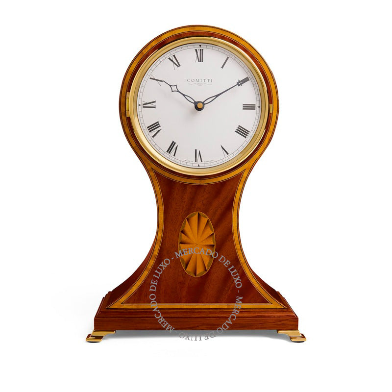 Relógio de Mesa Mahogany Regency Balloon Mantle - Mercado de Luxo - O Maior E-Commerce de Bens, Produtos e Serviços de Luxo do Brasil.