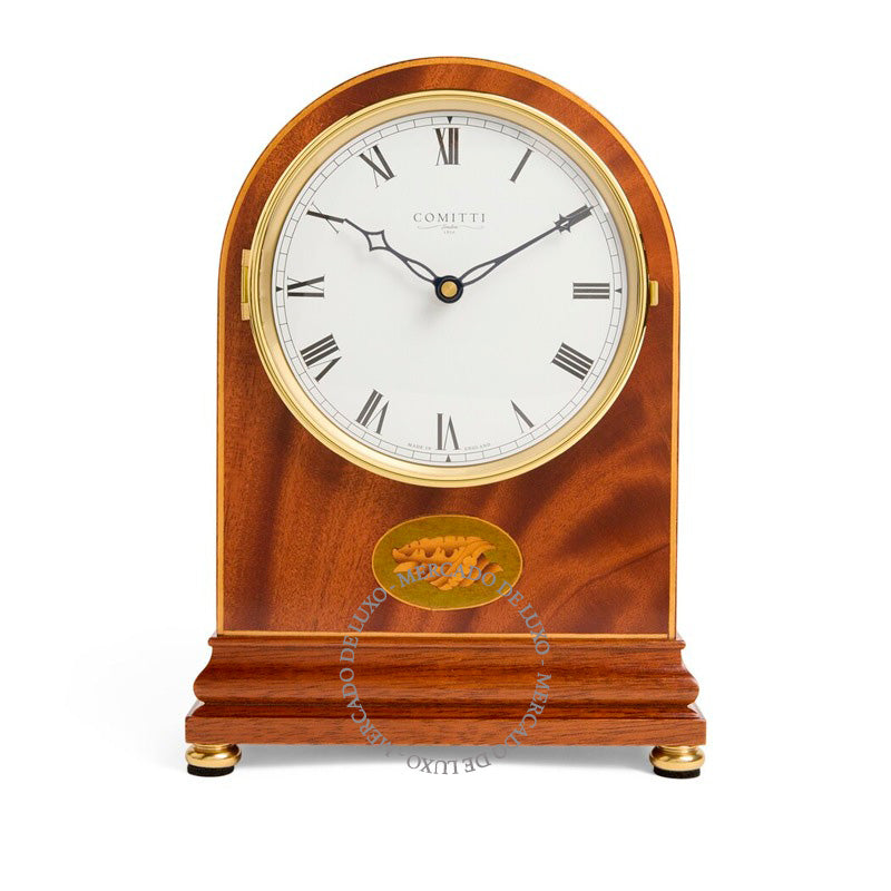 Relógio de Mesa Mahogany Regency Arch Top Mantle - Mercado de Luxo - O Maior E-Commerce de Bens, Produtos e Serviços de Luxo do Brasil.