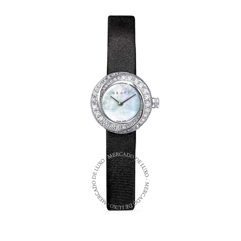 Relógio Spiral em Ouro Branco e Diamantes 19 mm - Mercado de Luxo - O Maior E-Commerce de Bens, Produtos e Serviços de Luxo do Brasil.