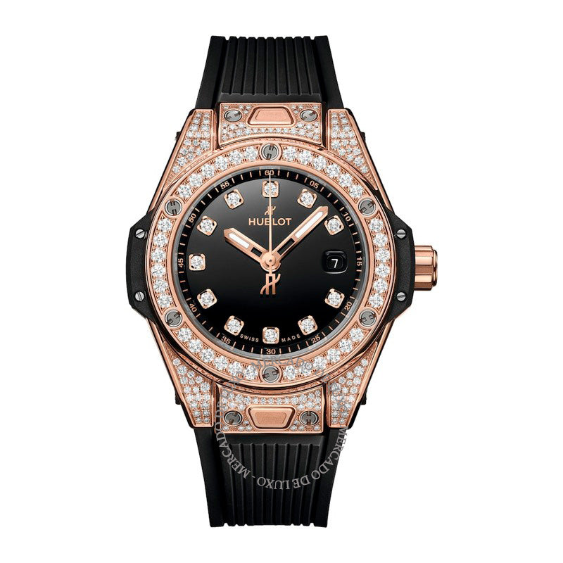 Relógio Big Bang One Click em King Gold e Pavé de Diamante 33 mm - Mercado de Luxo - O Maior E-Commerce de Bens, Produtos e Serviços de Luxo do Brasil.