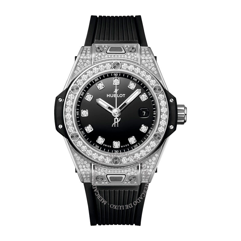 Relógio Big Bang One Click em Aço Inoxidável e Pavé de Diamante 33 mm - Mercado de Luxo - O Maior E-Commerce de Bens, Produtos e Serviços de Luxo do Brasil.