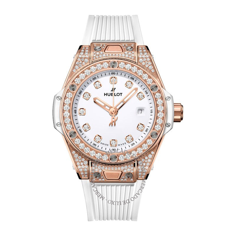 Relógio Big Bang One Click em King Gold e Pavé de Diamante 33 mm - Mercado de Luxo - O Maior E-Commerce de Bens, Produtos e Serviços de Luxo do Brasil.