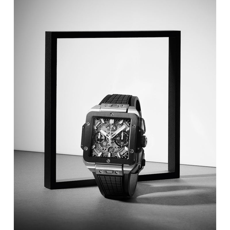 Relógio Square Bang Unico em Titânio e Cerâmica 42 mm - Mercado de Luxo - O Maior E-Commerce de Bens, Produtos e Serviços de Luxo do Brasil.