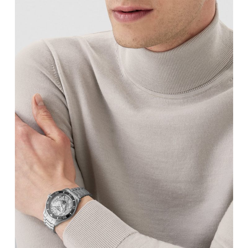 Relógio 1858 Iced Sea Automatic Date em Aço Inoxidável 1858 41 mm - Mercado de Luxo - O Maior E-Commerce de Bens, Produtos e Serviços de Luxo do Brasil.