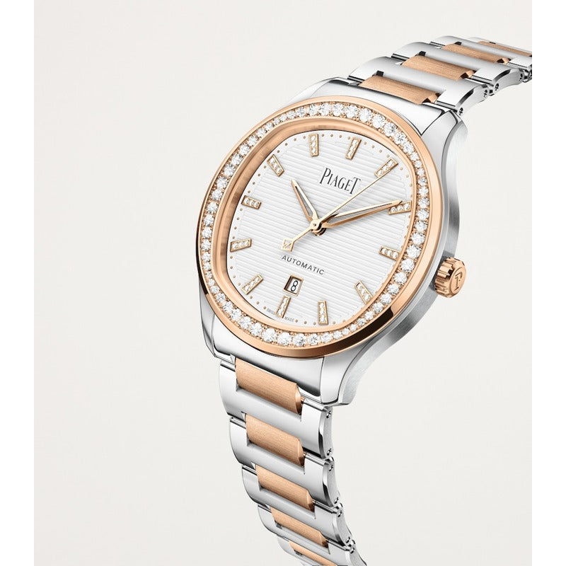 Relógio Polo Date em Ouro Rosé e Aço 36 mm - Mercado de Luxo - O Maior E-Commerce de Bens, Produtos e Serviços de Luxo do Brasil.