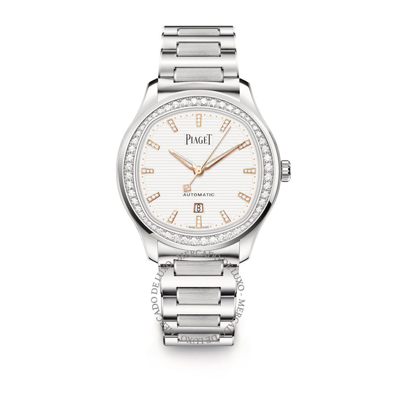 Relógio Polo Date Automático em Aço e Diamante 36 mm - Mercado de Luxo - O Maior E-Commerce de Bens, Produtos e Serviços de Luxo do Brasil.