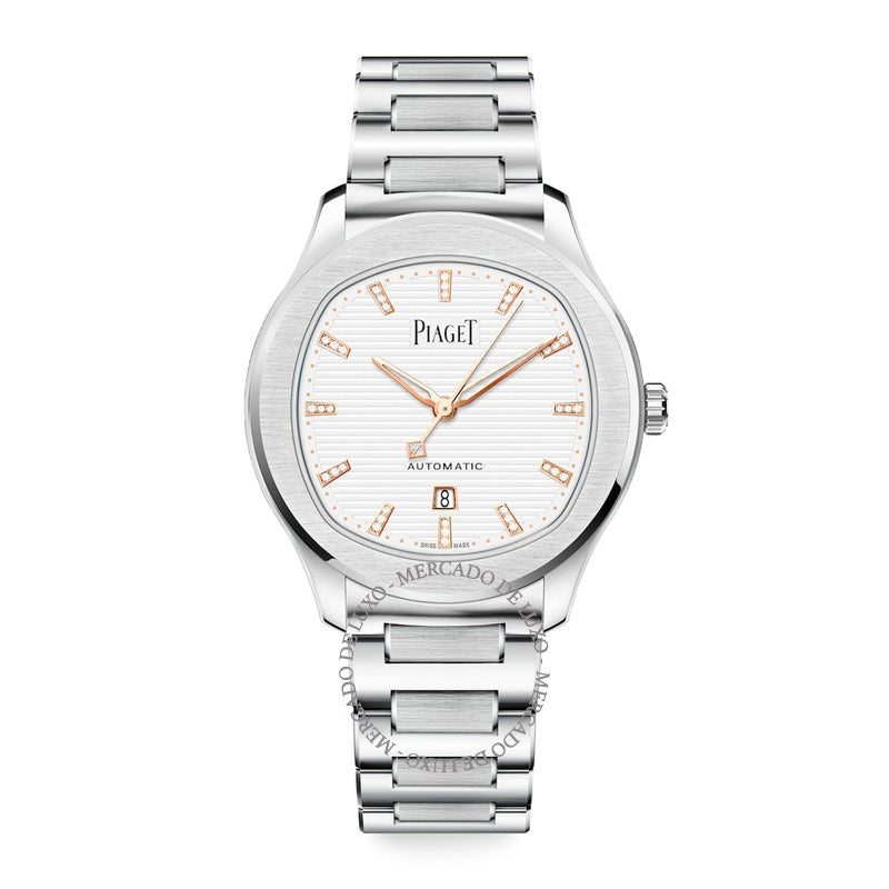 Relógio Polo Date em Aço Inoxidável e Diamante 36 mm - Mercado de Luxo - O Maior E-Commerce de Bens, Produtos e Serviços de Luxo do Brasil.
