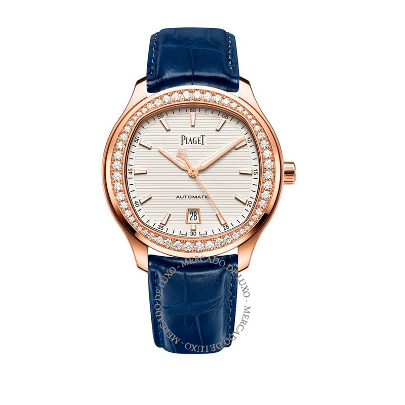 Relógio Polo em Ouro Rosé e Diamantes 42 mm - Mercado de Luxo - O Maior E-Commerce de Bens, Produtos e Serviços de Luxo do Brasil.