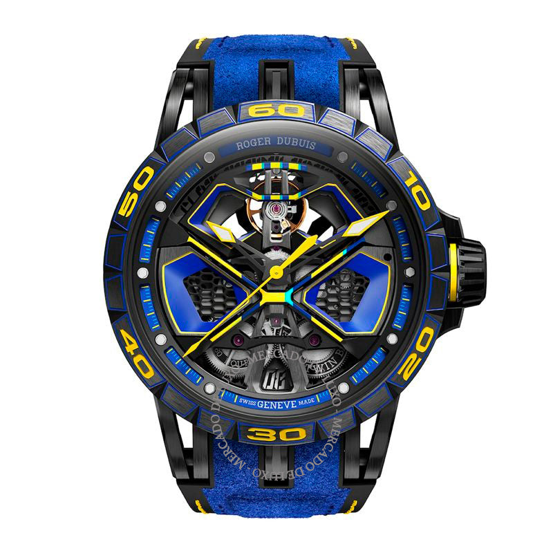 Relógio Collab x Lamborghini Titanium Excalibur Spider Monobalancer Huracán 45 mm - Mercado de Luxo - O Maior E-Commerce de Bens, Produtos e Serviços de Luxo do Brasil.