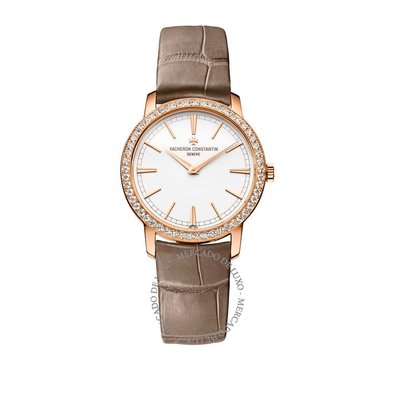 Relógio Traditionnelle em Ouro Rosé e Diamante 33 mm - Mercado de Luxo - O Maior E-Commerce de Bens, Produtos e Serviços de Luxo do Brasil.