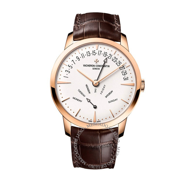 Relógio Patrimony Retrograde Day-Date em Ouro Rosé 425 mm - Mercado de Luxo - O Maior E-Commerce de Bens, Produtos e Serviços de Luxo do Brasil.