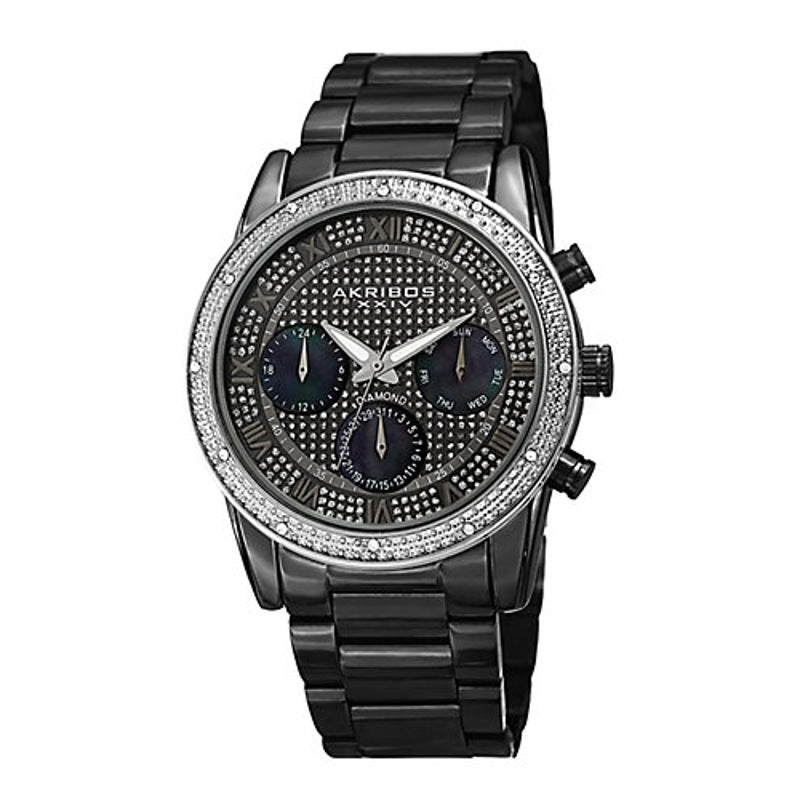 Relógio com Crystal e aço inoxidável - Mercado de Luxo - O Maior E-Commerce de Bens, Produtos e Serviços de Luxo do Brasil.