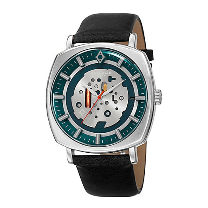 Relógio com Pulseira de couro antigo Akribos XXIV - Mercado de Luxo - O Maior E-Commerce de Bens, Produtos e Serviços de Luxo do Brasil.