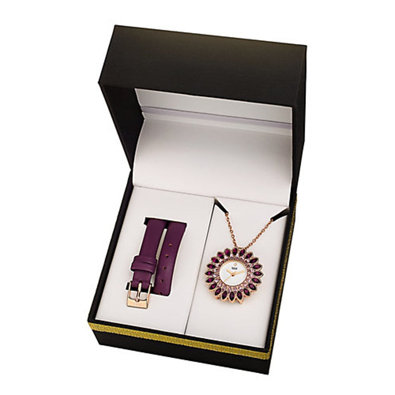 Relógio Colar com Pulseira em Couro - Mercado de Luxo - O Maior E-Commerce de Bens, Produtos e Serviços de Luxo do Brasil.