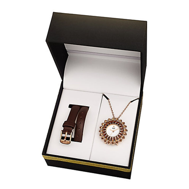 Relógio Colar com Pulseira em Couro - Mercado de Luxo - O Maior E-Commerce de Bens, Produtos e Serviços de Luxo do Brasil.