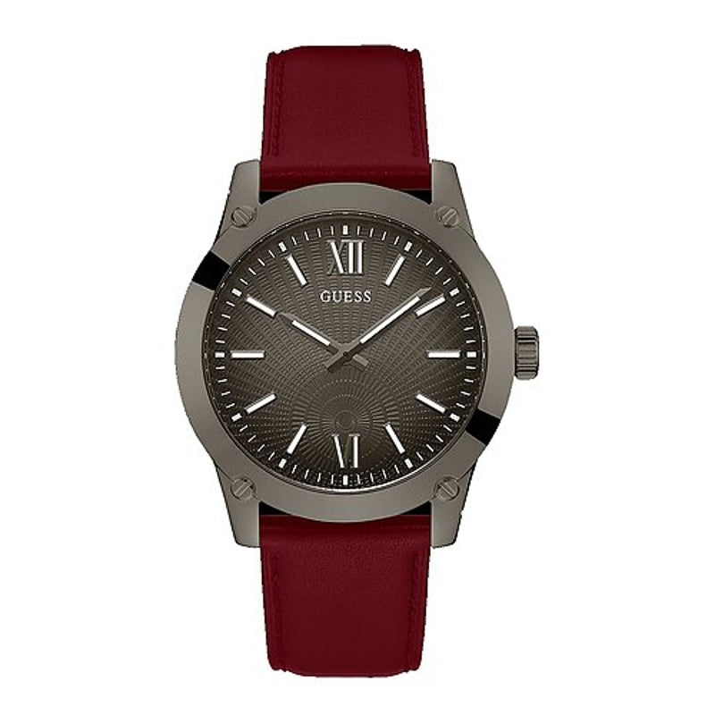 Relógio Dress Analog Burgundy Gunmetal - Mercado de Luxo - O Maior E-Commerce de Bens, Produtos e Serviços de Luxo do Brasil.