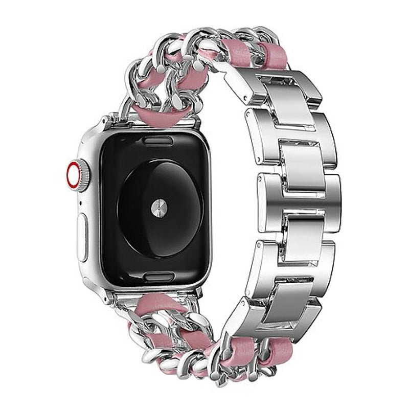 Pulseira de aço inoxidável e detalhes de corda para Apple Watch - Mercado de Luxo - O Maior E-Commerce de Bens, Produtos e Serviços de Luxo do Brasil.