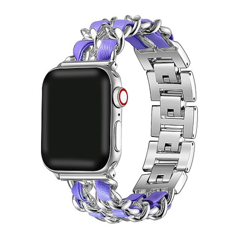 Pulseira de aço inoxidável e detalhes de corda para Apple Watch - Mercado de Luxo - O Maior E-Commerce de Bens, Produtos e Serviços de Luxo do Brasil.