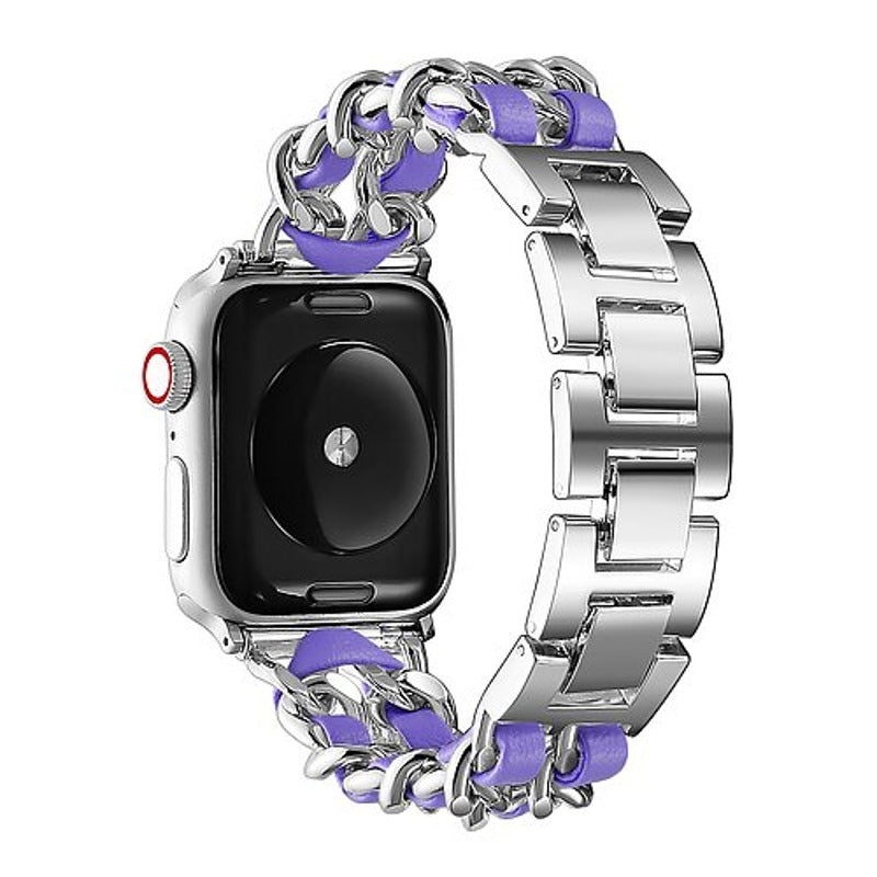 Pulseira de aço inoxidável e detalhes de corda para Apple Watch - Mercado de Luxo - O Maior E-Commerce de Bens, Produtos e Serviços de Luxo do Brasil.