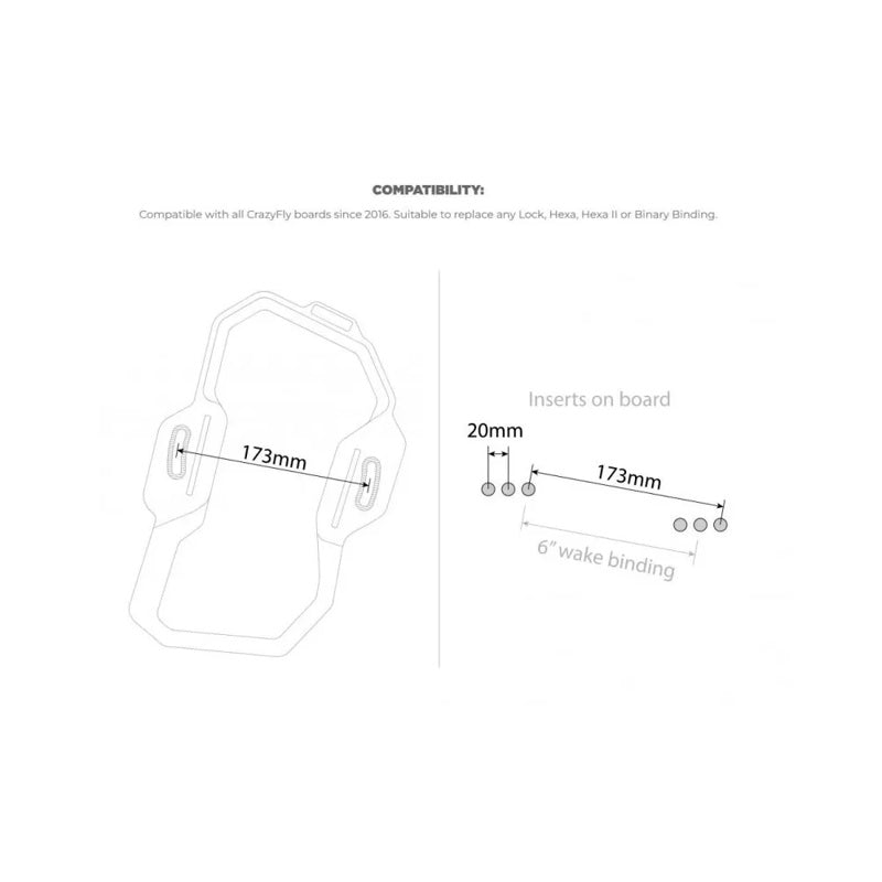 Fixações de wakeboard Binary binding II