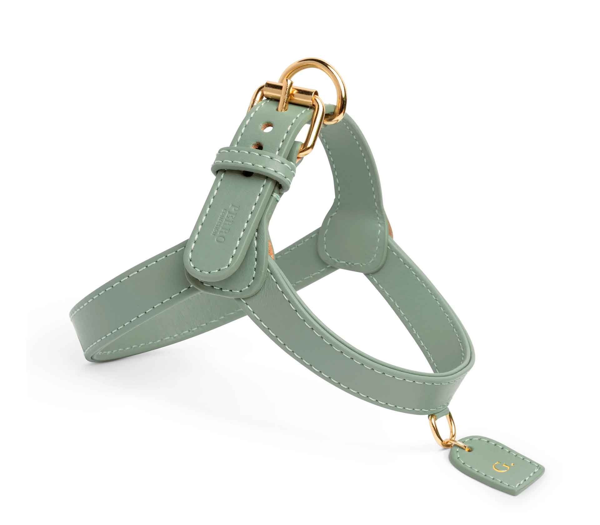 Coleira de Peito harness Verde Claro