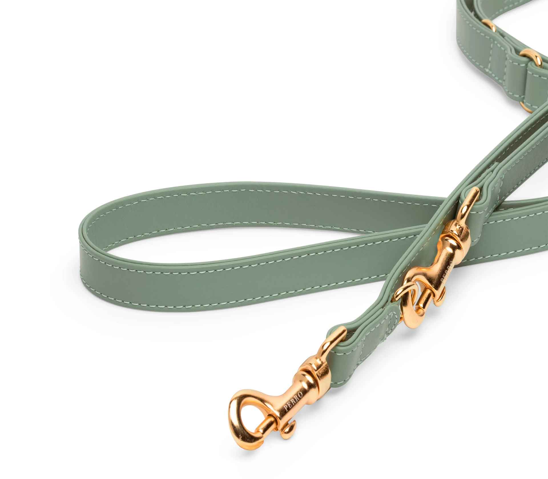 Guia de Coleira para Pet Dupla Harness Verde Claro