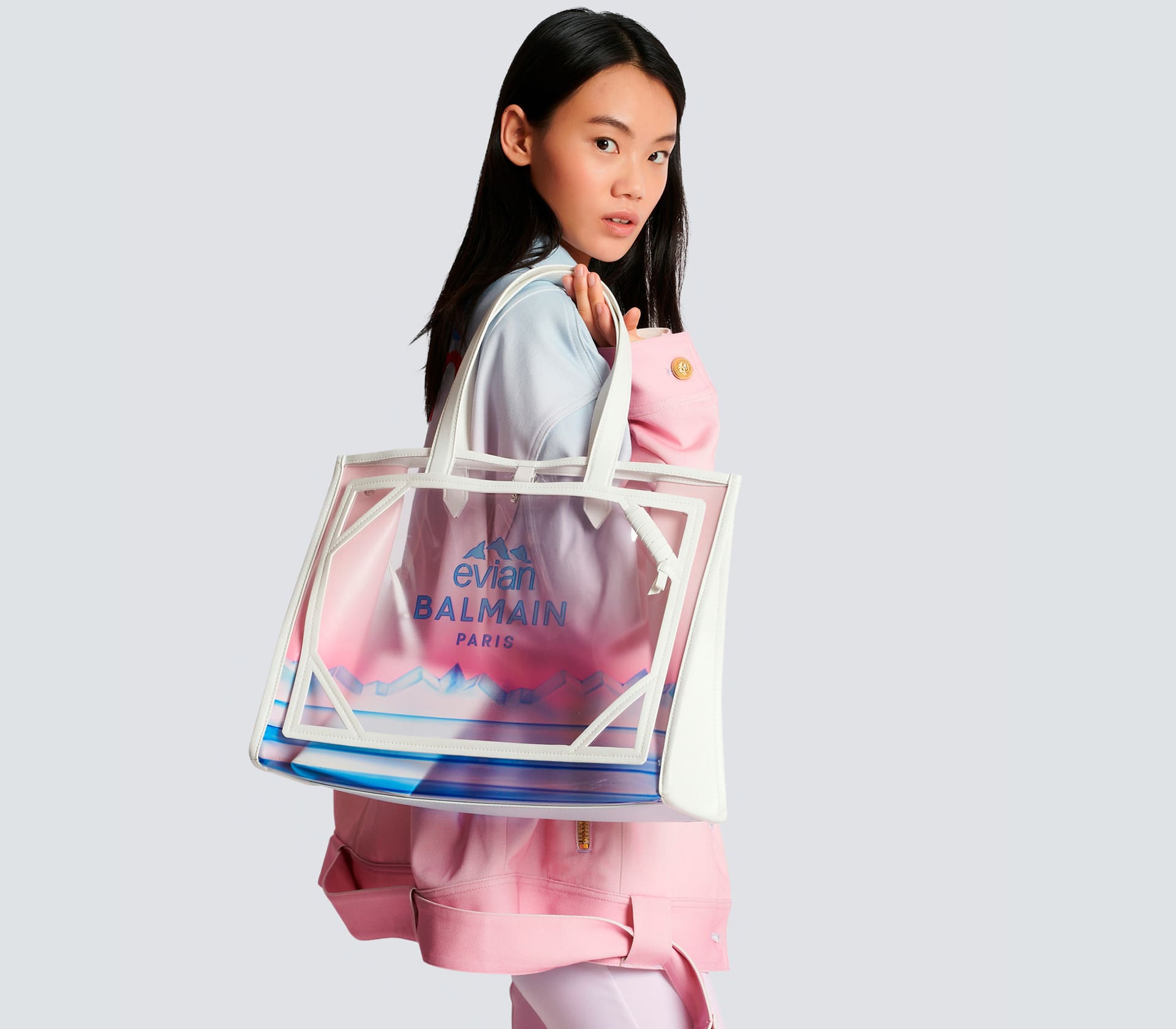 Collab Evian Shopper B-Army 42 em PVC